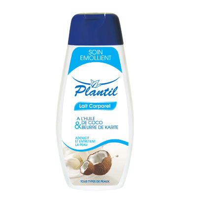 PLANTIL LAIT CORPOREL EMOLLIENT HUILE DE COCO ET BEURRE KARITÉ 250 ML