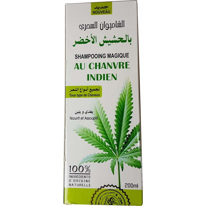 shampooing au chanvre verte