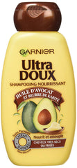 Garnier Ultra Doux Shampooing pour Cheveux Très Secs/Frisés Huile d'Avocat/Beurre de Karité 250 ml - Lot de 1