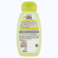 Garnier Ultra Doux Shampooing Purifiant pour Cheveux Gras Argile Douce/Cédrat 250 ml - Lot de 3