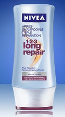 Nivea1-2-3 Long Repair -Après-Shampoing Triple Réparation